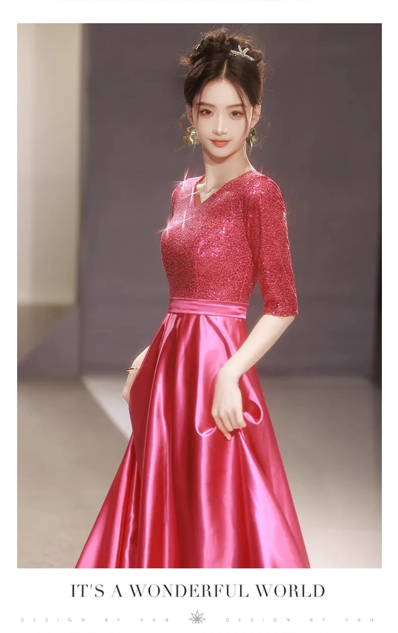 Simple-A-Line-Junior-Wedding-Guest-Satin-Bridesmaid-Maxi-Dress15
