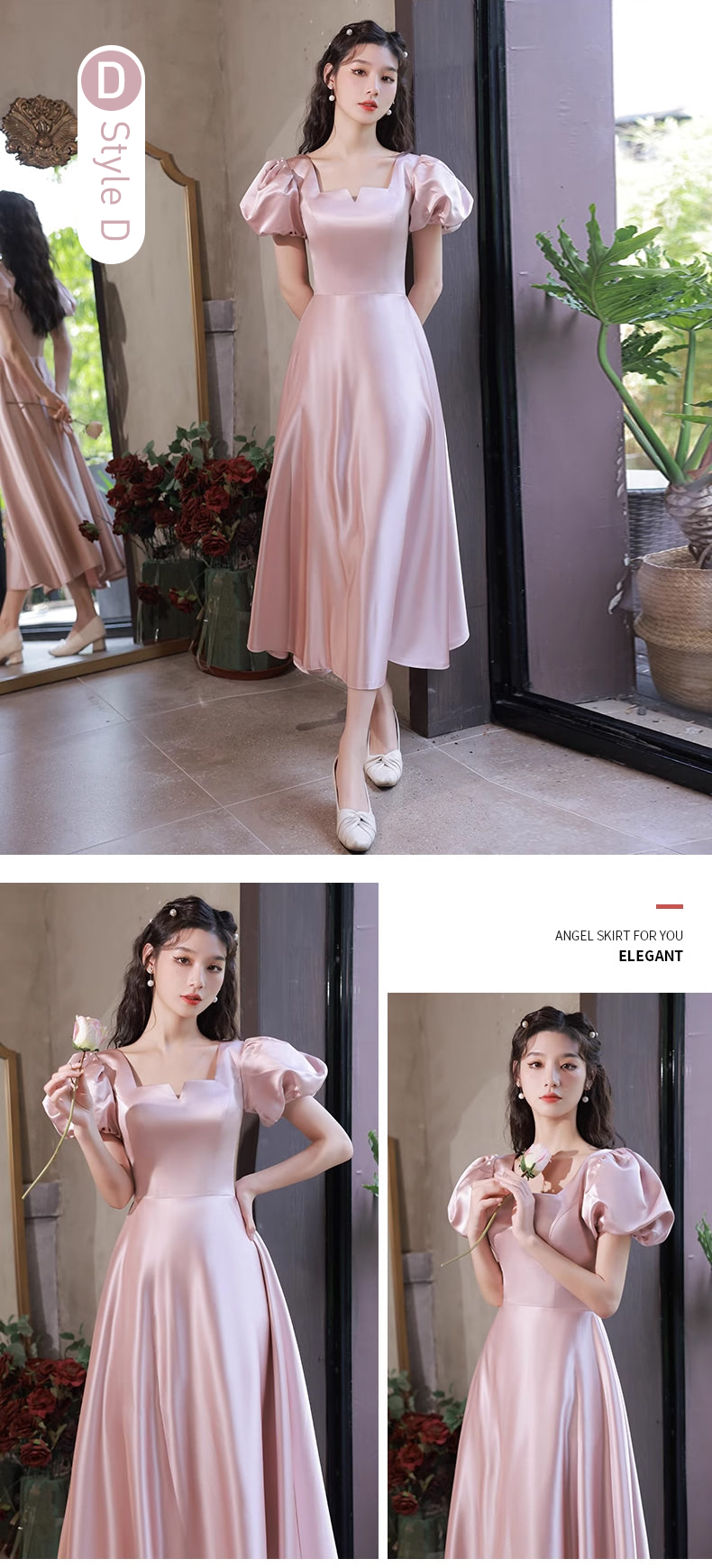 Simple-Pink-Satin-Bridesmaid-Midi-Dress-Homecoming-Graduation-Attire21