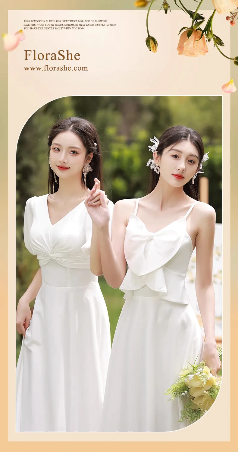 Simple-White-Bridesmaid-Long-Dress-Homecoming-Graduation-Attire10
