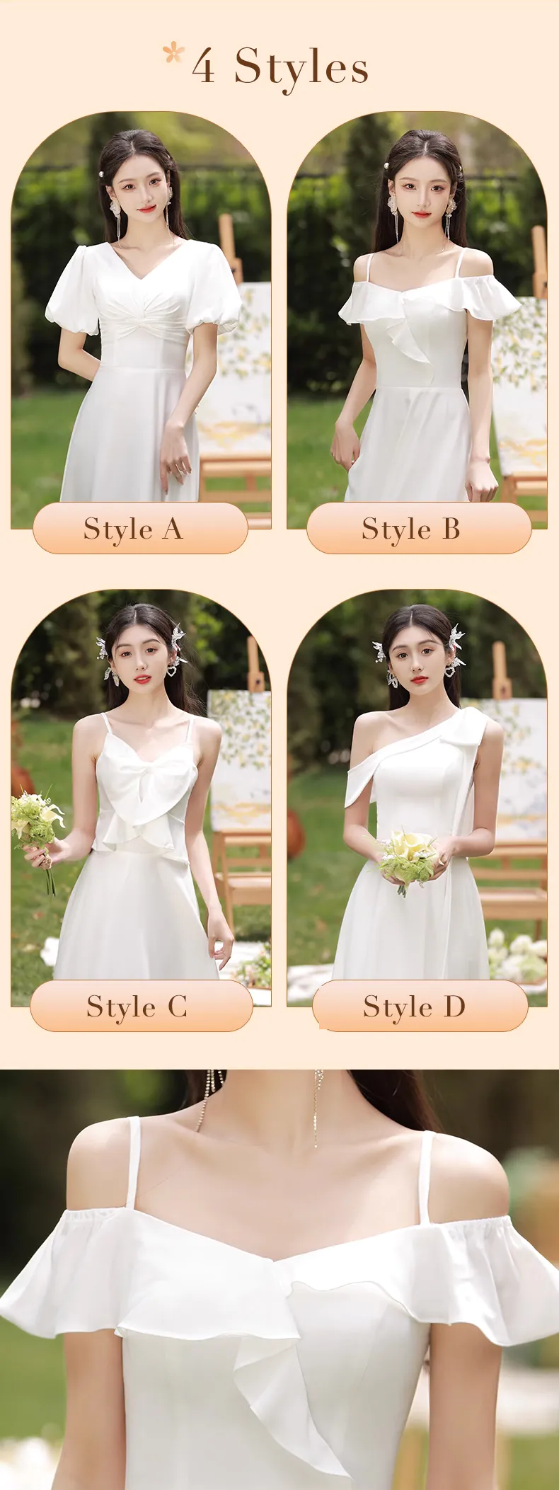 Simple-White-Bridesmaid-Long-Dress-Homecoming-Graduation-Attire13