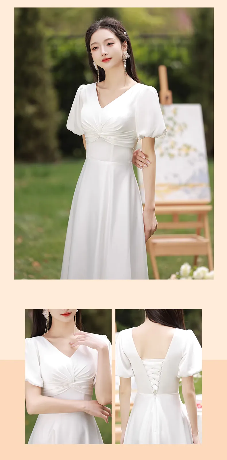 Simple-White-Bridesmaid-Long-Dress-Homecoming-Graduation-Attire20