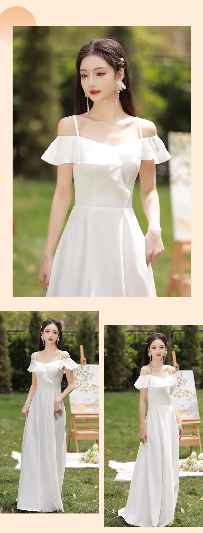Simple-White-Bridesmaid-Long-Dress-Homecoming-Graduation-Attire22