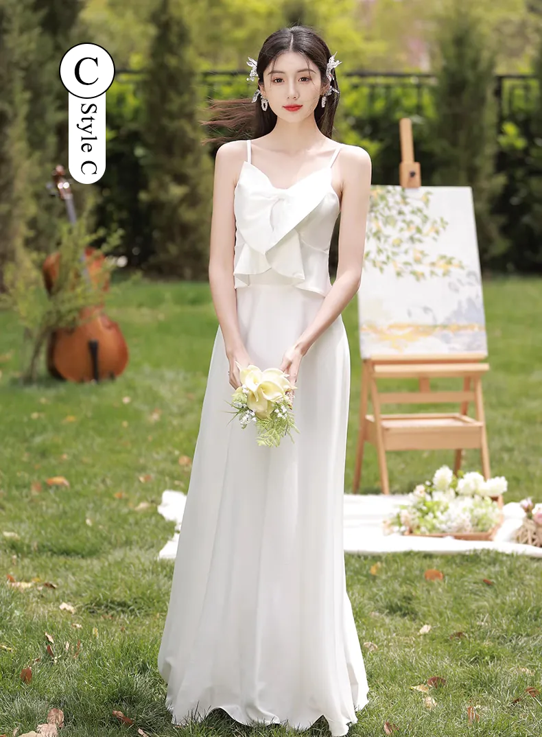 Simple-White-Bridesmaid-Long-Dress-Homecoming-Graduation-Attire24