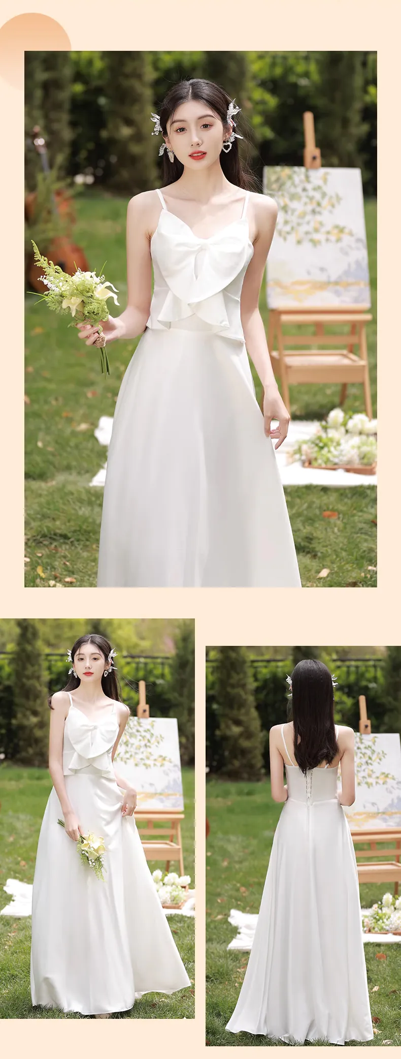 soft lavender bridesmaid dresses ZAPAKA Women Lavender Flower A-line Long Bridesmaid Dress with Slit Spaghetti Straps Pleated Long Formal Dress, Lavender Flower / US4 main image 0