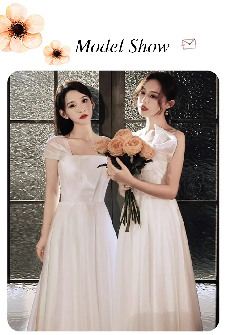 Sweet-A-Line-White-Tulle-Wedding-Guest-Party-Bridesmaid-Formal-Dress15