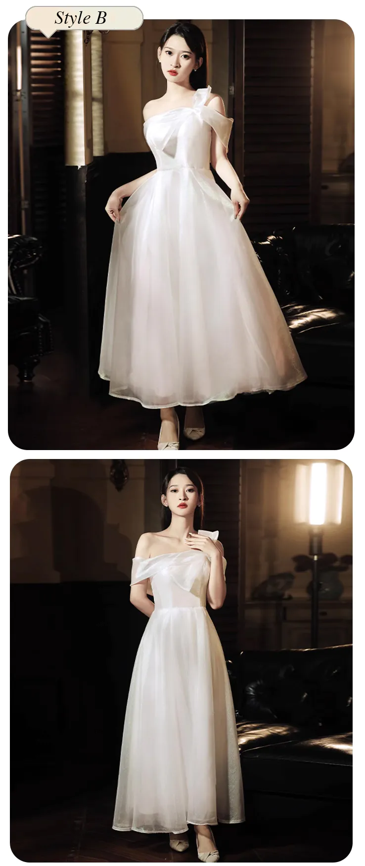 Sweet-A-Line-White-Tulle-Wedding-Guest-Party-Bridesmaid-Formal-Dress20