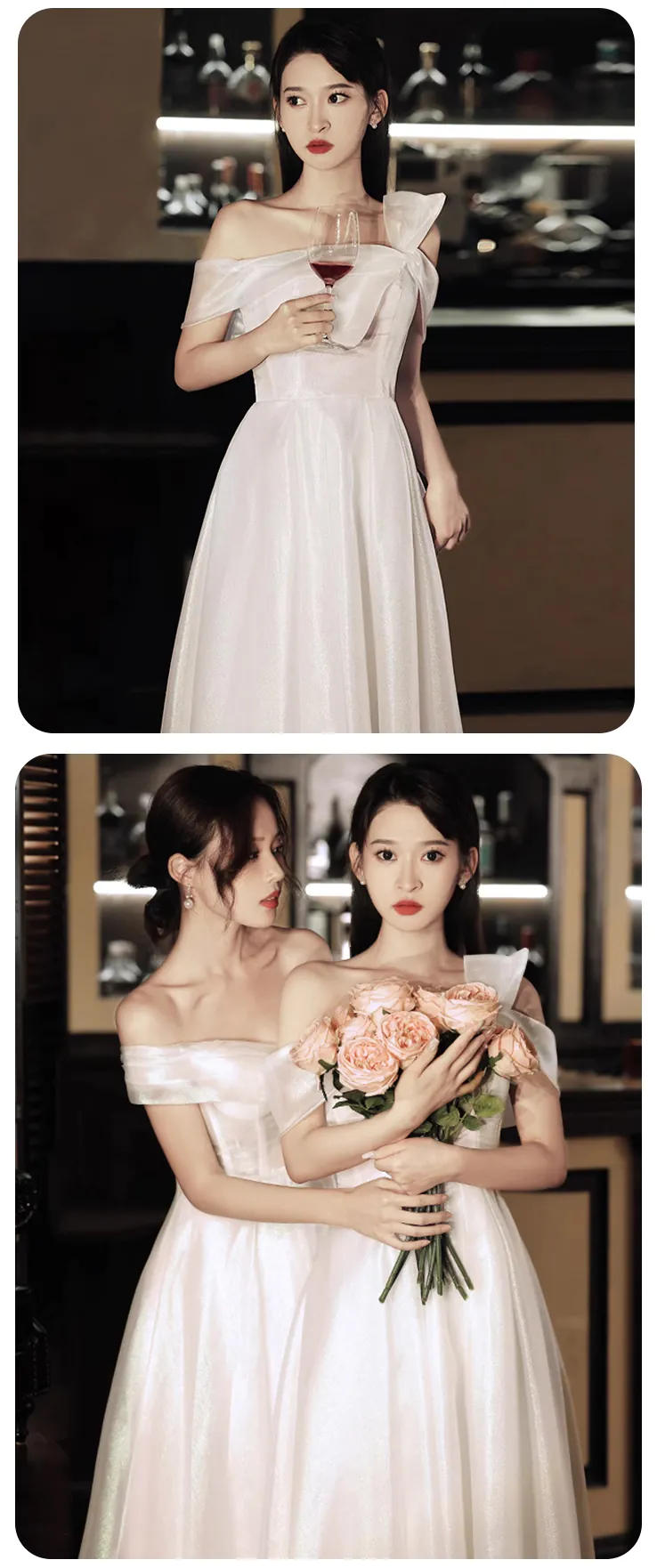 Sweet-A-Line-White-Tulle-Wedding-Guest-Party-Bridesmaid-Formal-Dress21