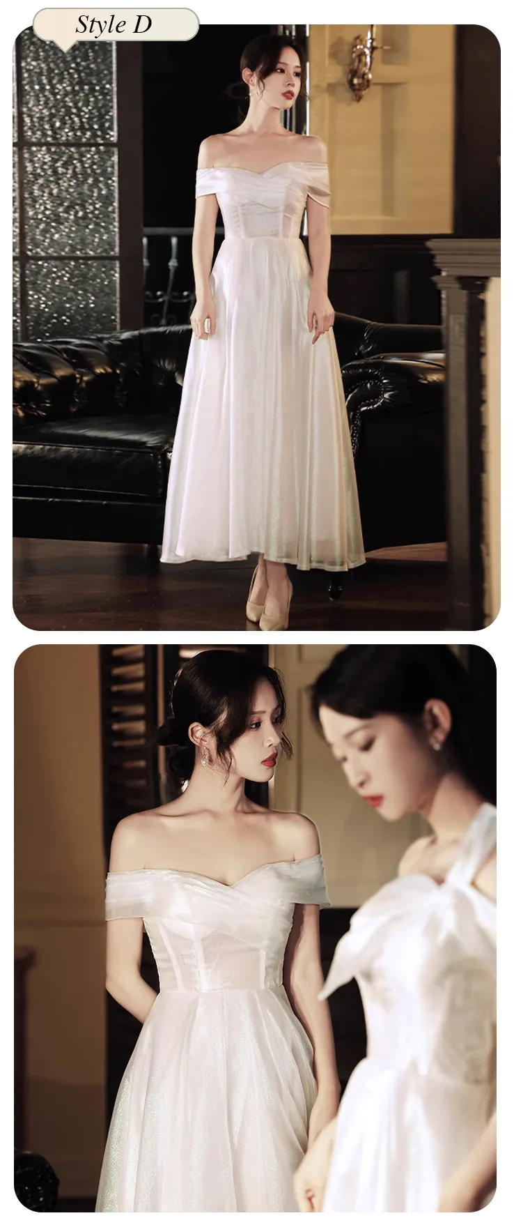 Sweet-A-Line-White-Tulle-Wedding-Guest-Party-Bridesmaid-Formal-Dress26