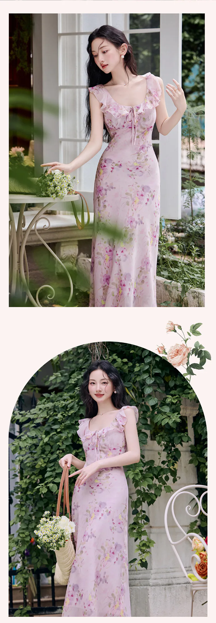 Sweet-Soft-Purple-Floral-Print-Garden-Picnic-Summer-Casual-Dress10