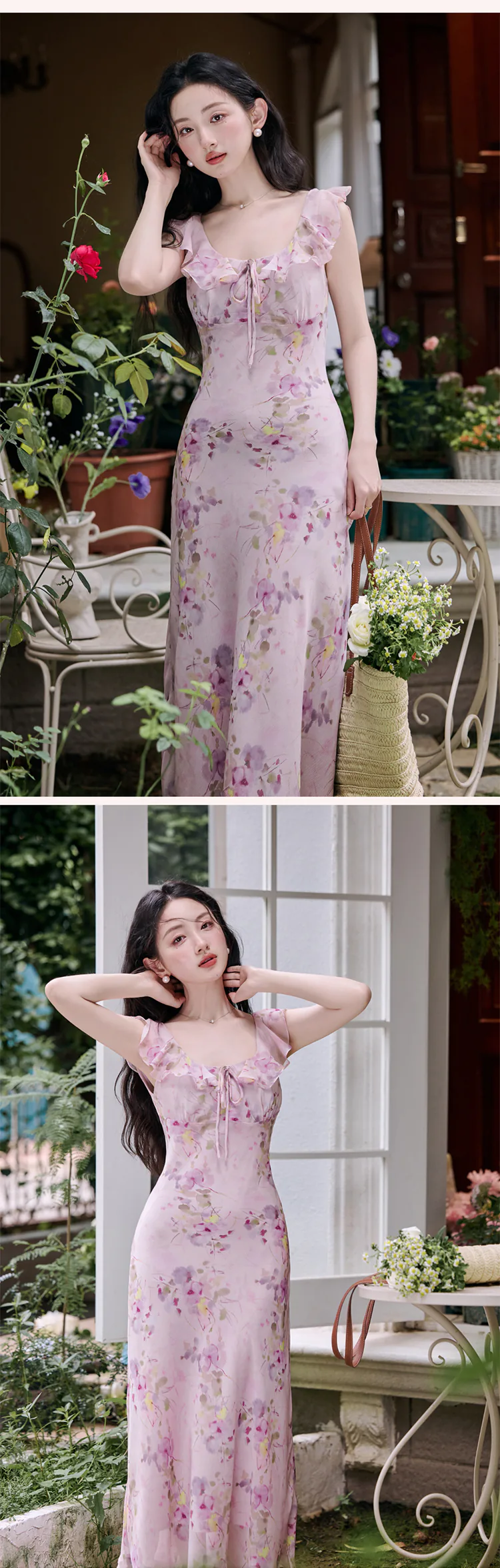 Sweet-Soft-Purple-Floral-Print-Garden-Picnic-Summer-Casual-Dress12