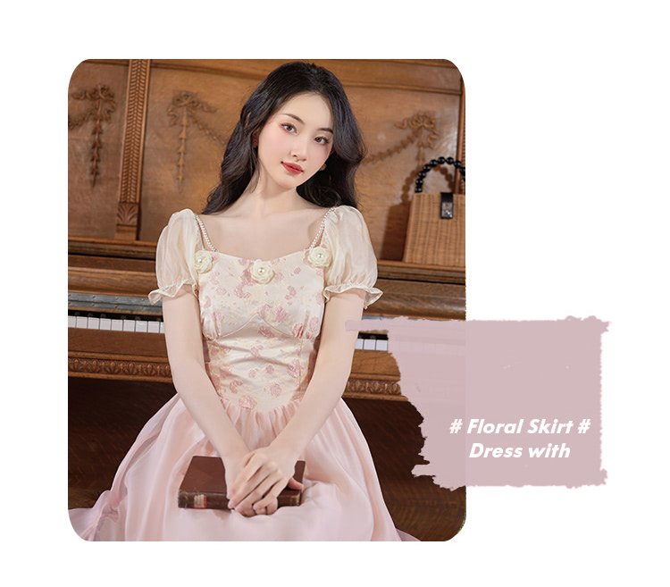 Sweet-Vintage-Pink-Jacquard-Short-Sleeve-Summer-Casual-Maxi-Dress07