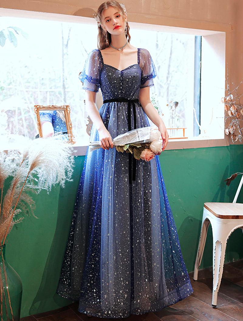 Blue Starry Formal Dress for Birthday, Party and Homecoming01