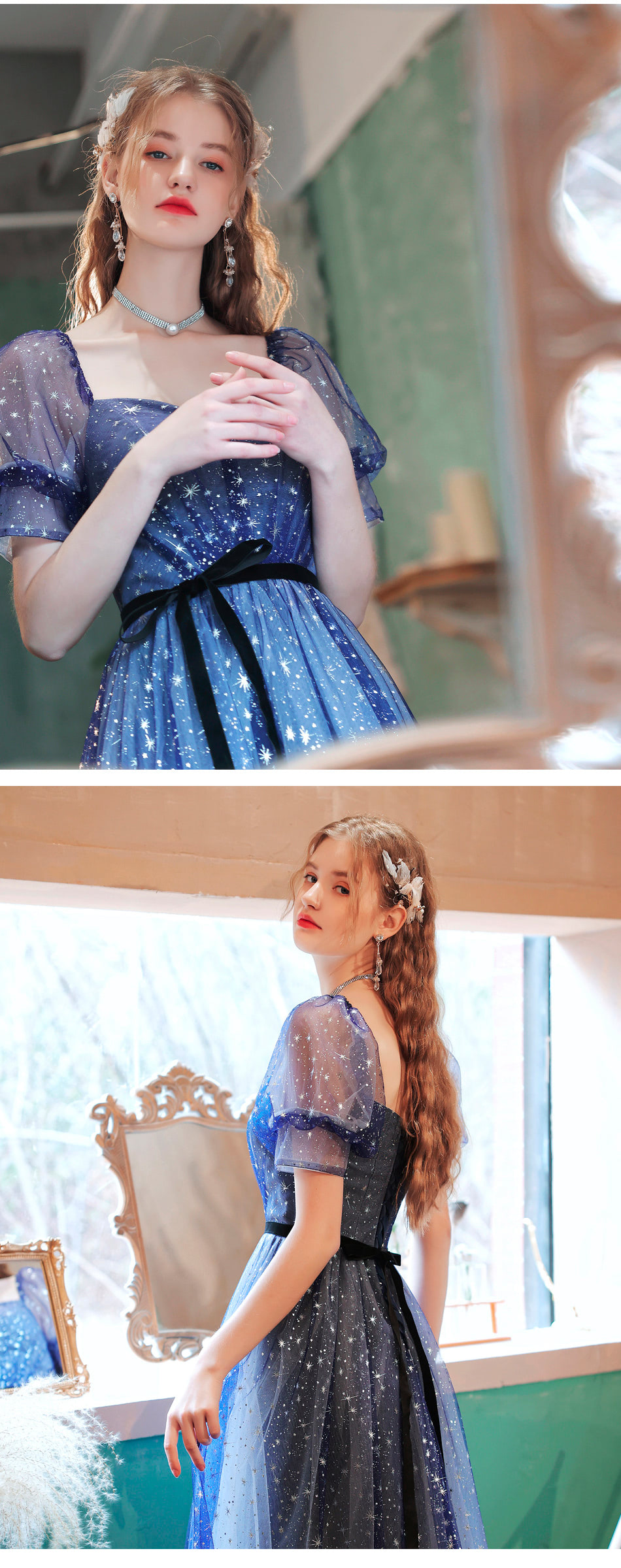 Blue Starry Formal Dress for Birthday, Party and Homecoming14