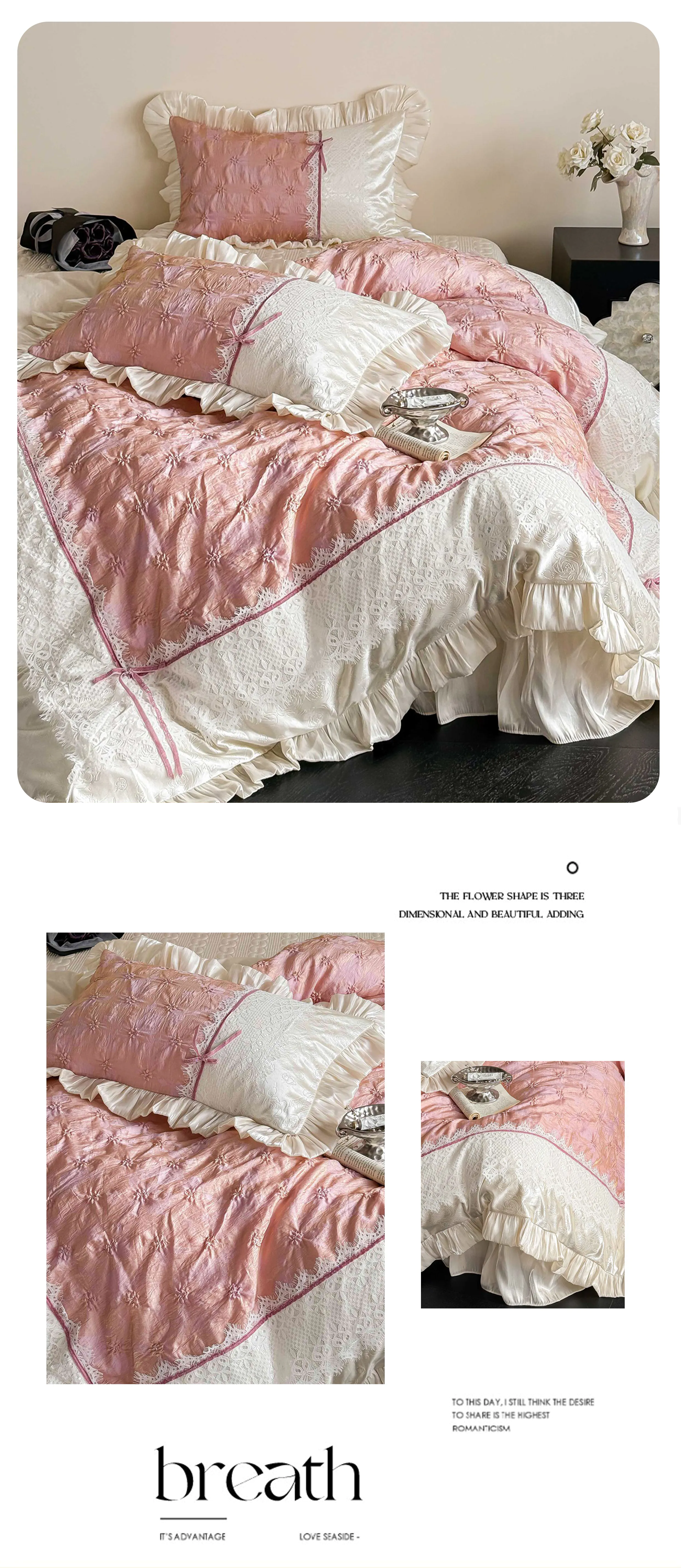 Coquette-Vintage-Green-Jacquard-Floral-Lace-Ruffle-Edge-Bedding-Set23