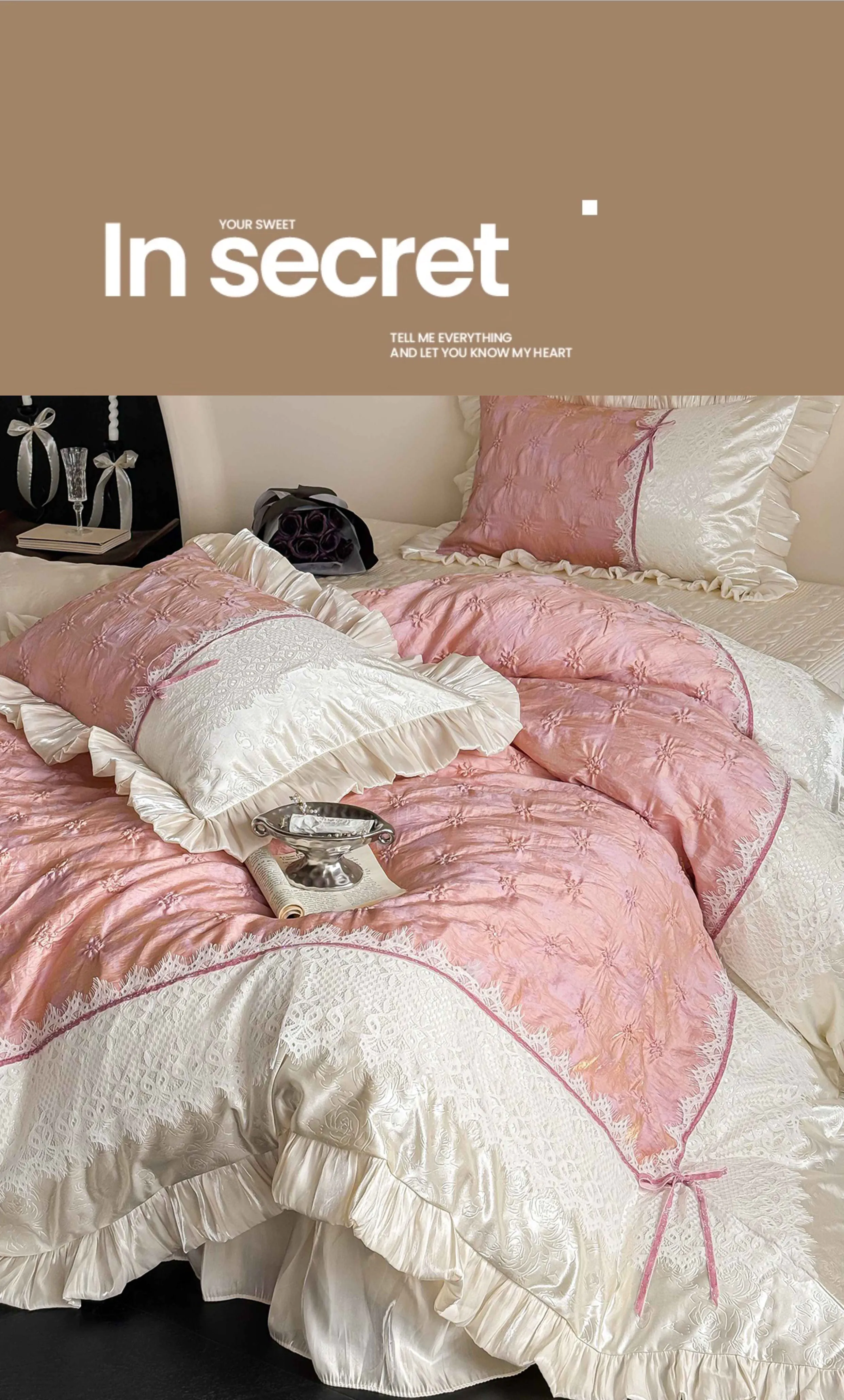 Coquette-Vintage-Green-Jacquard-Floral-Lace-Ruffle-Edge-Bedding-Set24