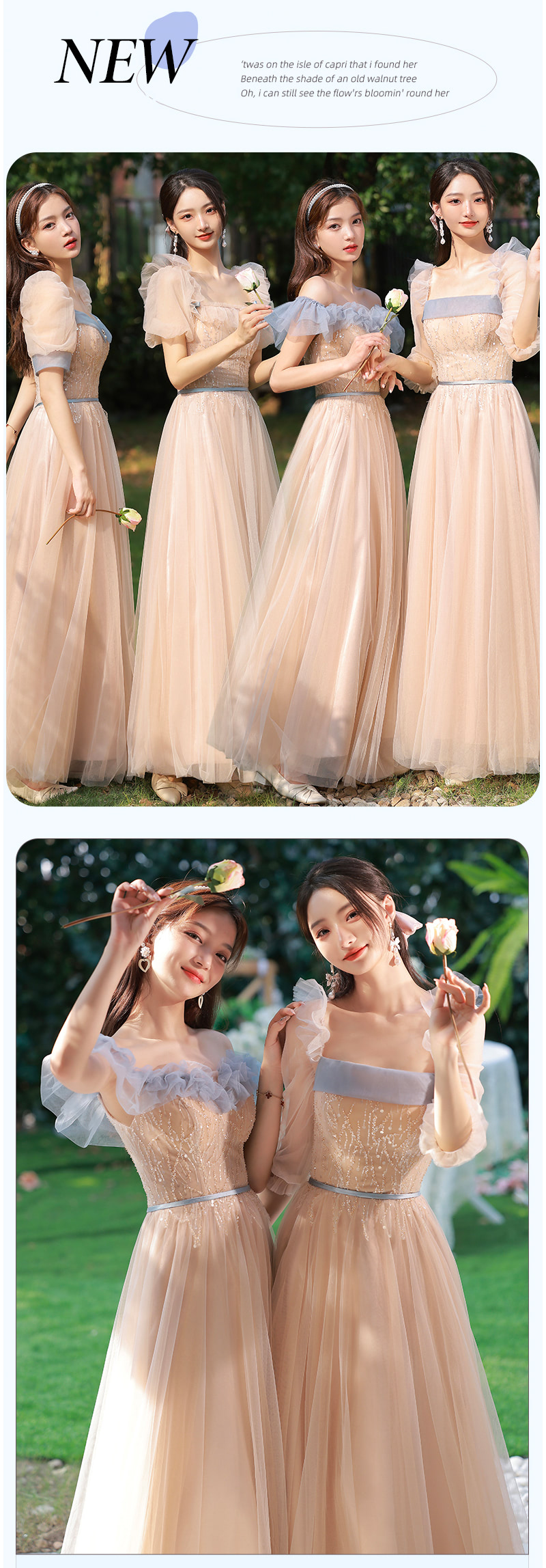 Fairy Bridesmaid Dress Wedding Guest Party Outfit Maxi Gown13