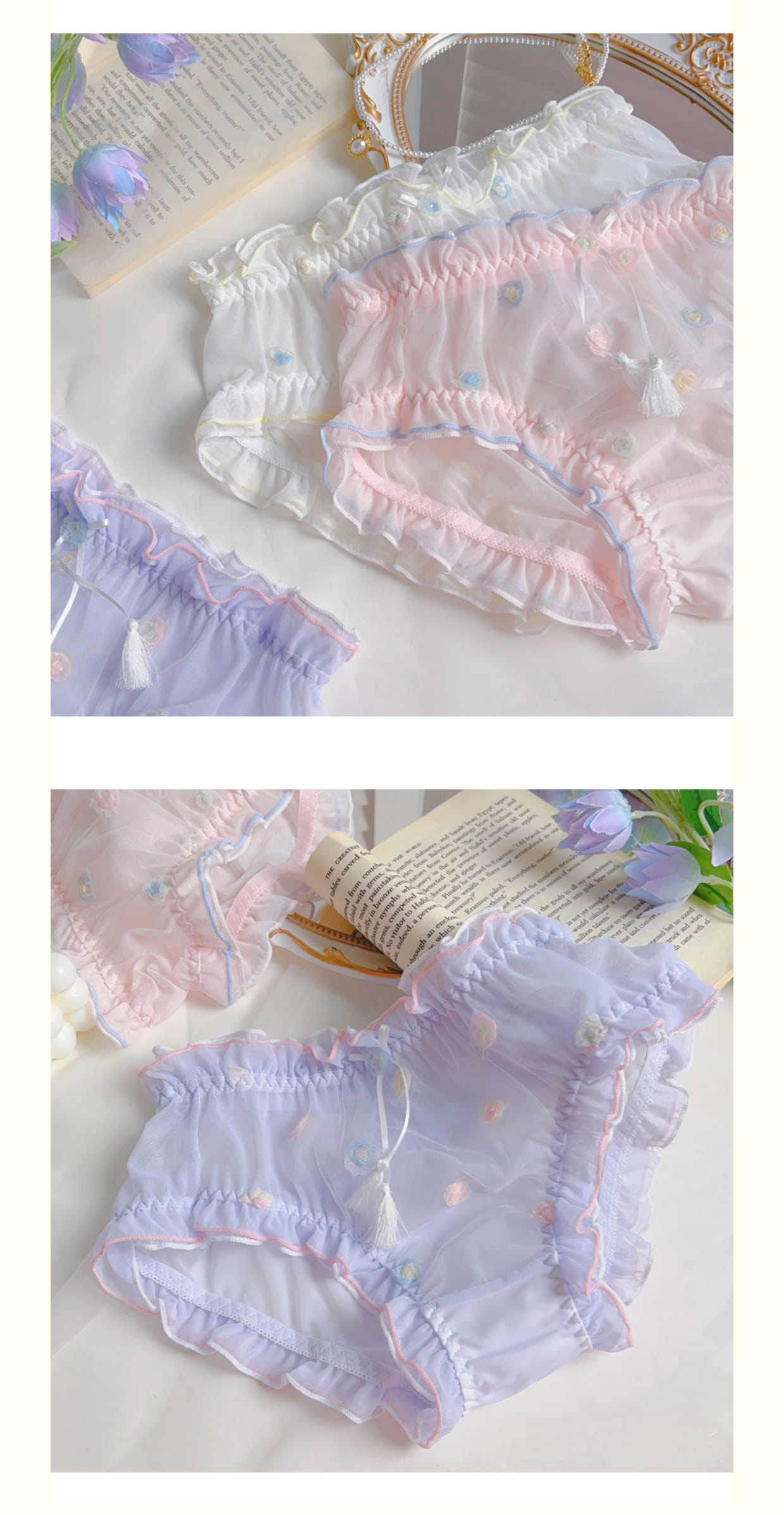 Ladies-Beautiful-Flower-Mid-Waist-Soft-Lace-Tulle-Panties16