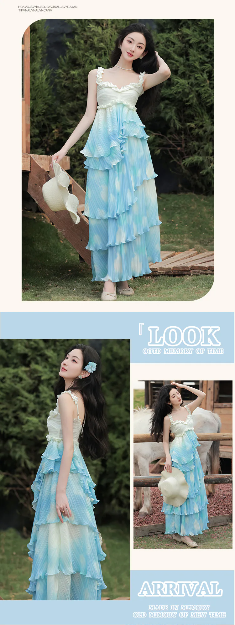 Sweet-Blue-White-Gradient-Irregular-Skirt-Dress-with-Apricot-Cardigan-Set09