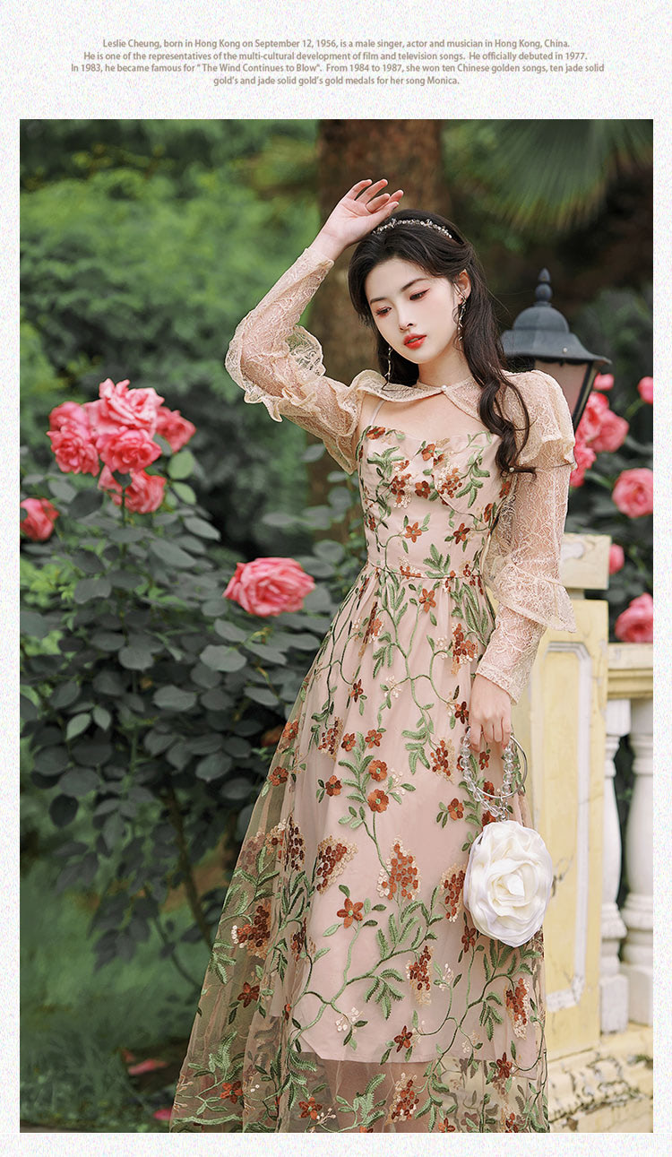 Romantic-Vintage-Floral-Embroidery-Lace-Short-Cardigan-Slip-Dress-Set06