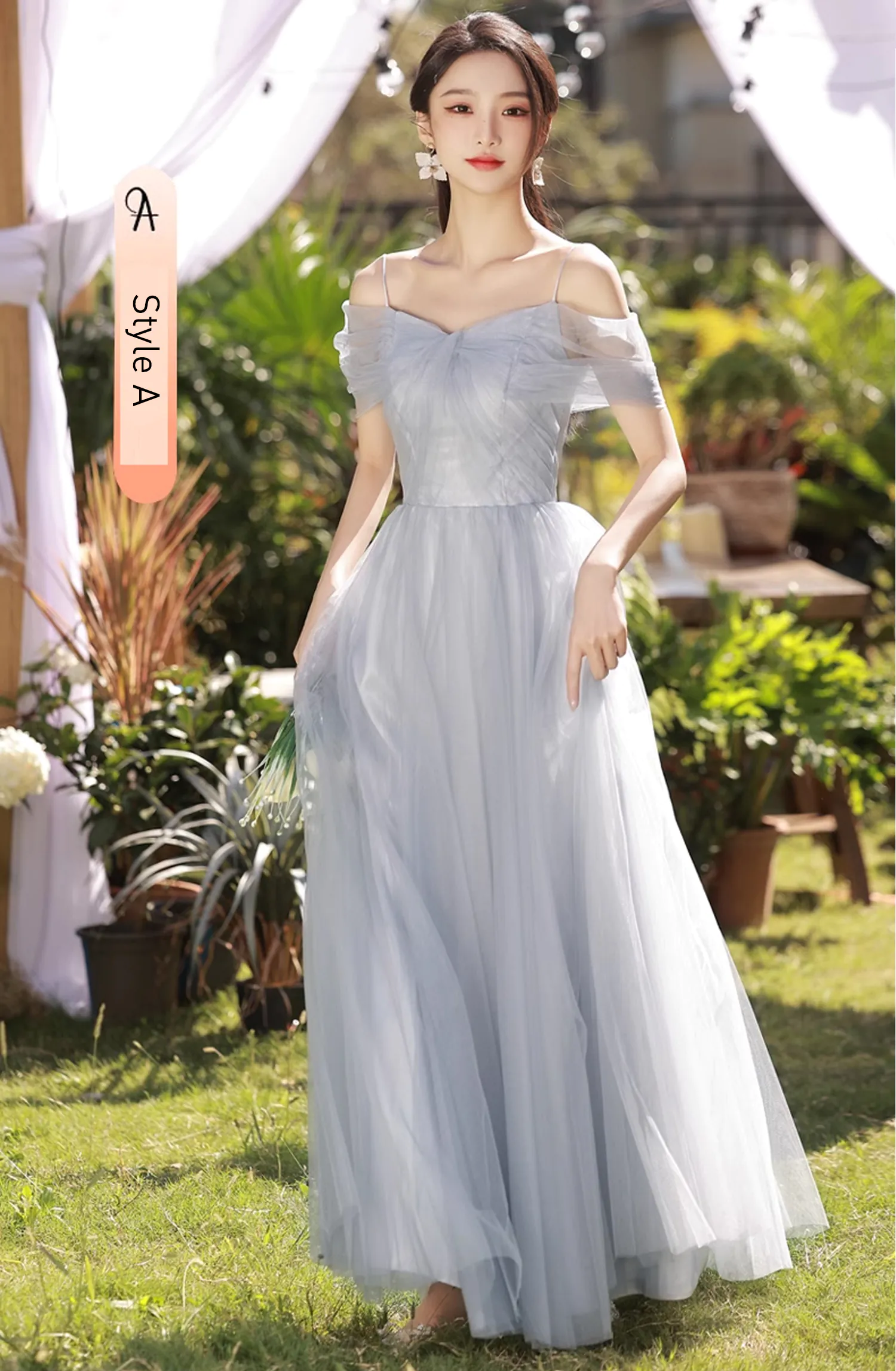 Womens-Gray-Chiffon-Wedding-Guest-Long-Bridesmaid-Formal-Dress13