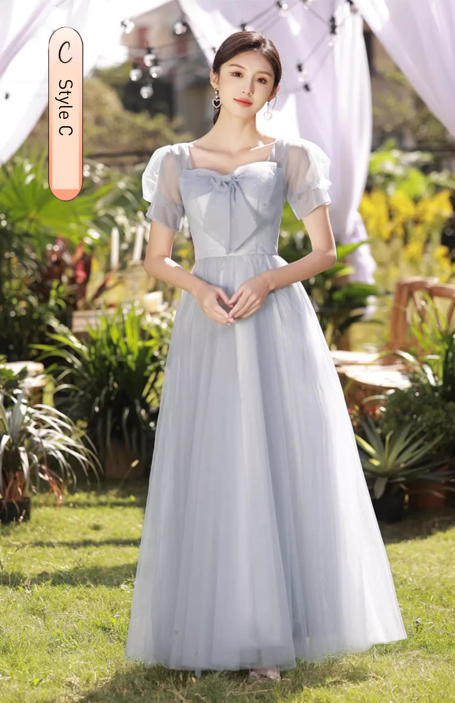Womens-Gray-Chiffon-Wedding-Guest-Long-Bridesmaid-Formal-Dress17
