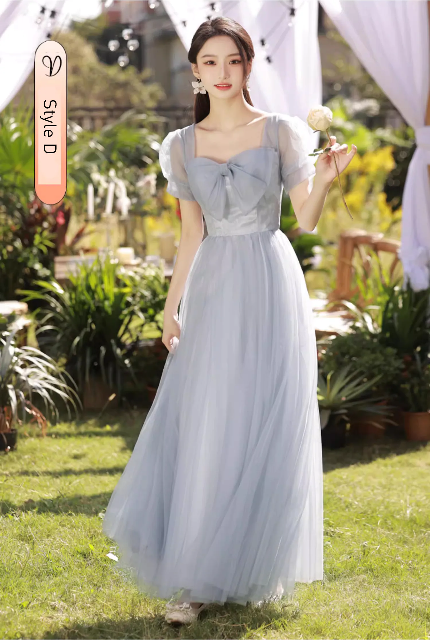Womens-Gray-Chiffon-Wedding-Guest-Long-Bridesmaid-Formal-Dress19