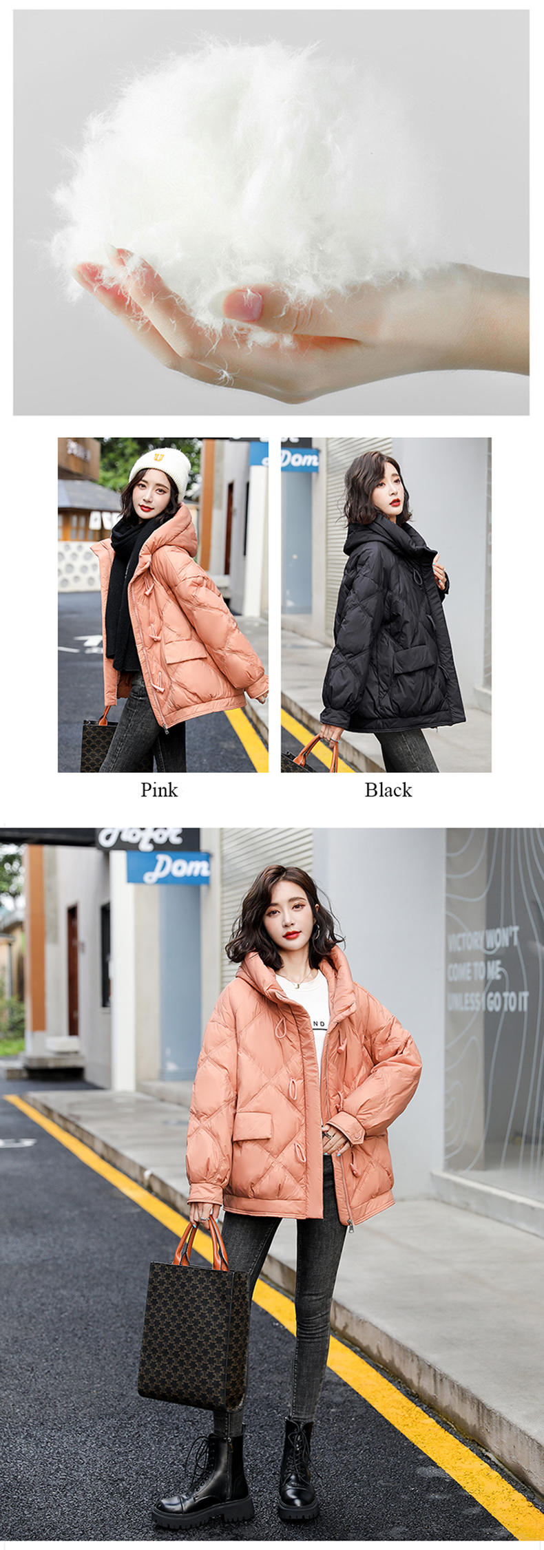 Women's Warm Puffer Jackets with Hood Cozy Down Parka Coat11