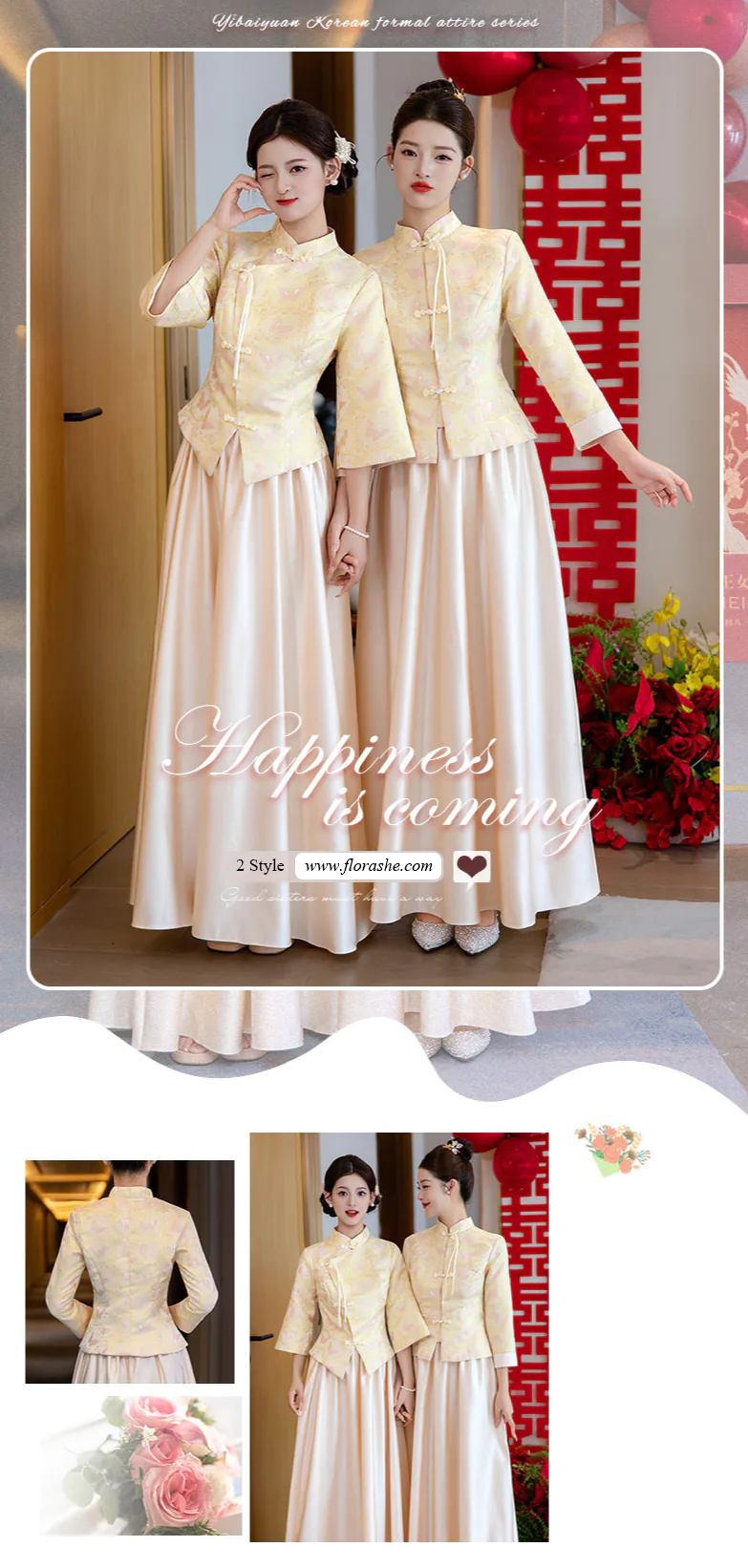 Beautiful-Chinese-Style-Floral-Brocade-Reception-Dress-Outfit-for-Bridesmaid07