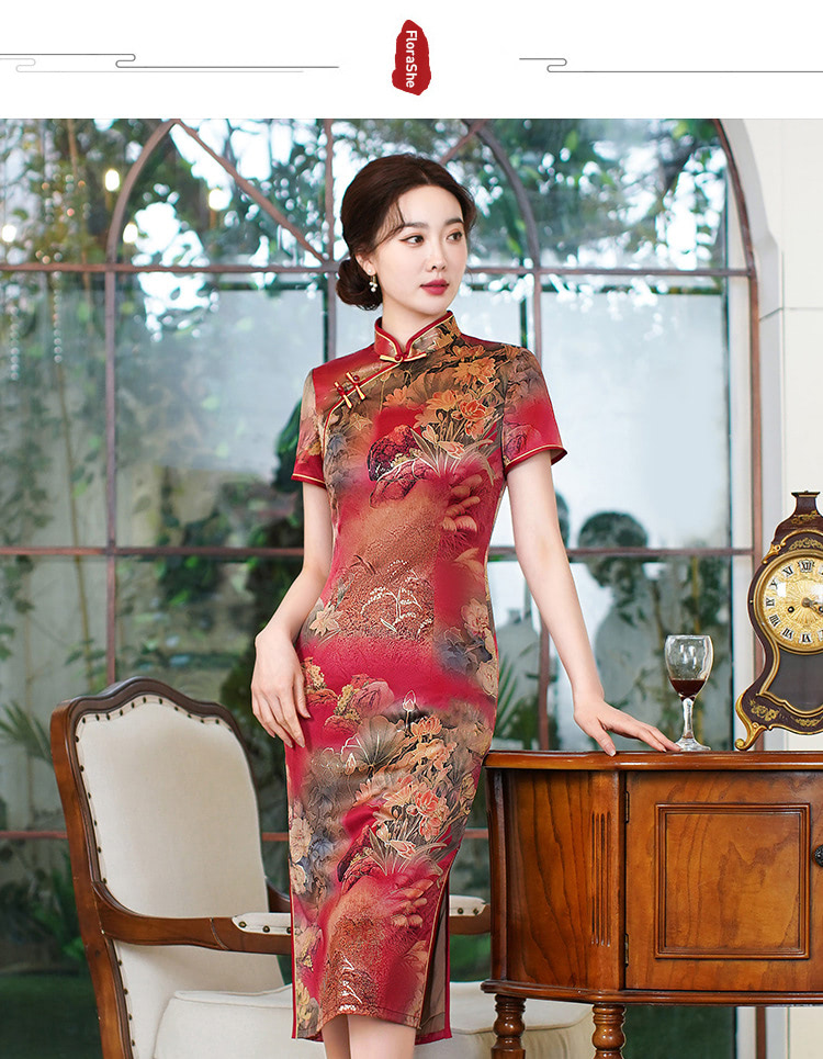 Elegant-Gold-Stamped-Floral-Slim-Fit-Cheongsam-Midi-Qipao-Dress06