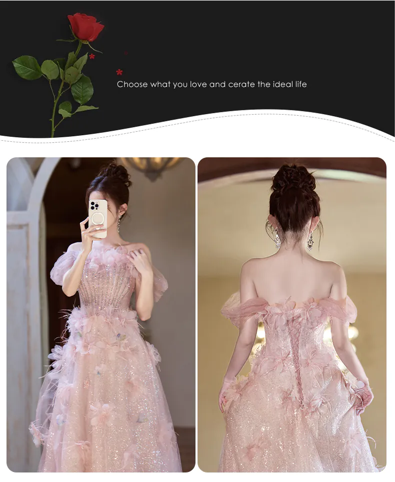 Fairy-Off-Shoulder-Pink-Tulle-3D-Floral-Sparkly-Evening-Party-Maxi-Dress09