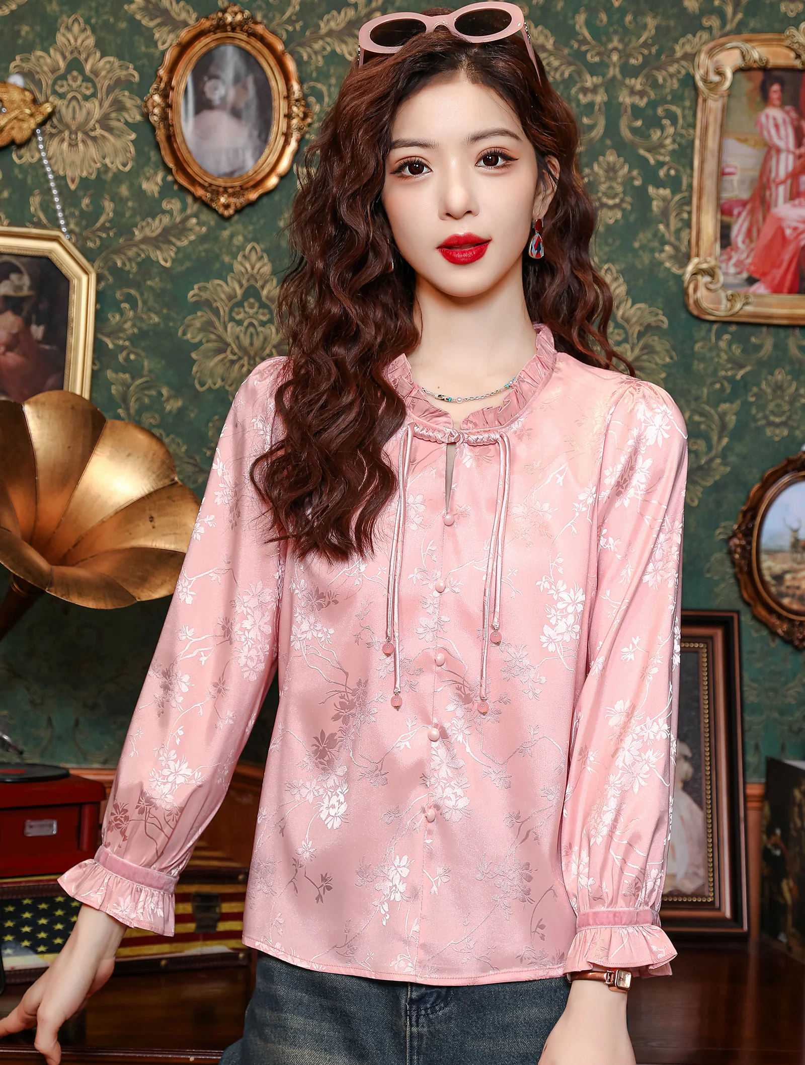 Charming Jacquard Casual Outing Travel Party Office Lining Shirt01