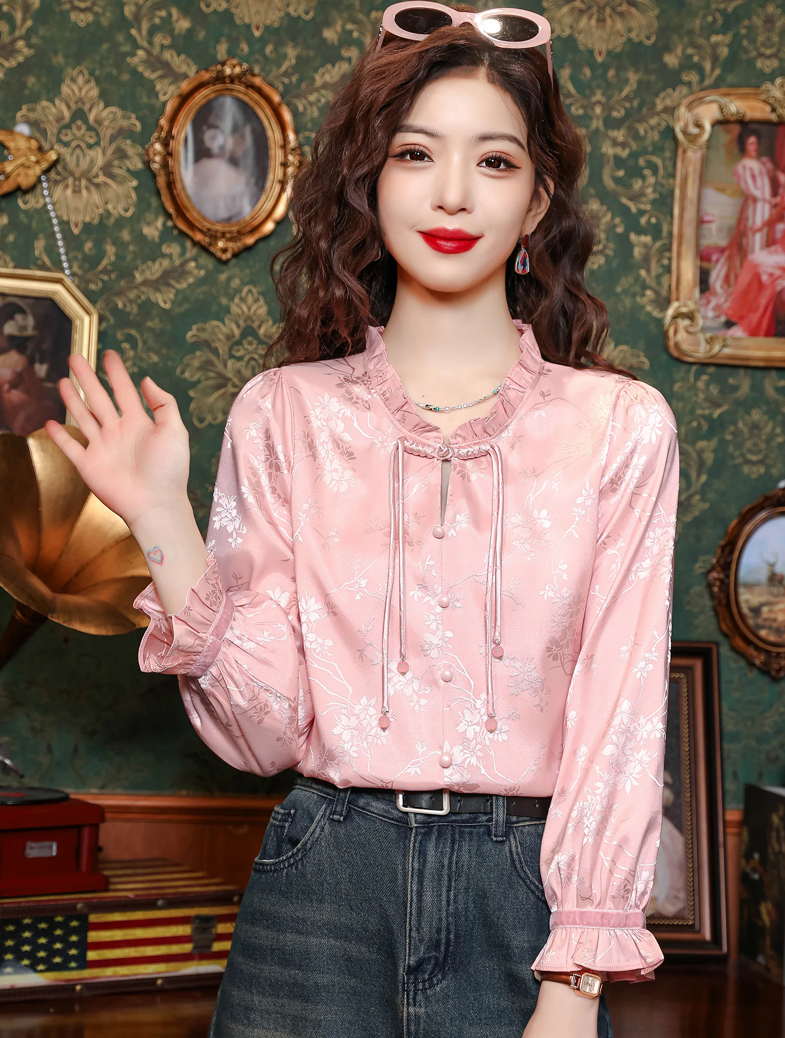 Charming Jacquard Casual Outing Travel Party Office Lining Shirt02