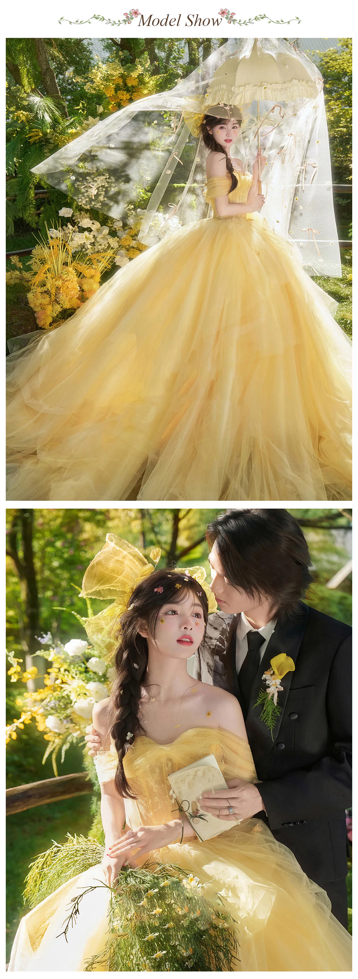 Dreamy-Princess-Yellow-Off-Shoulder-Layered-Tulle-Skirt-Puffy-Formal-Dress09