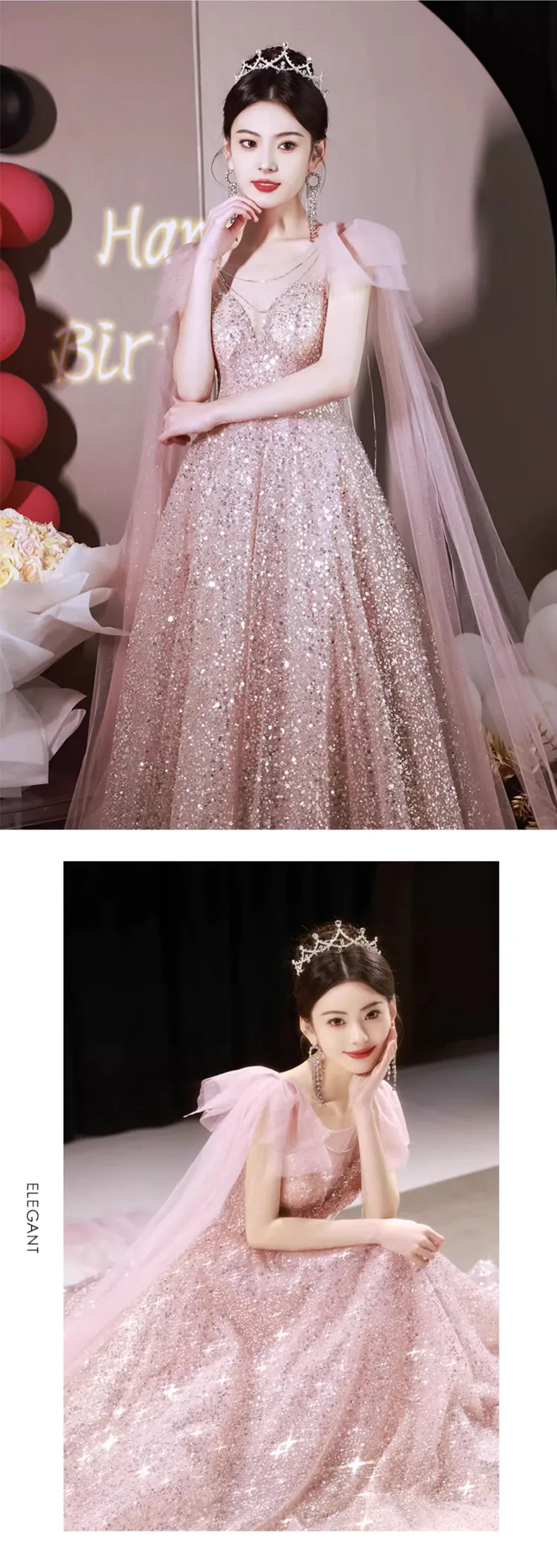 Fairy-Pink-Sparkly-Evening-Gown-Cocktail-Birthday-Party-Maxi-Dress13