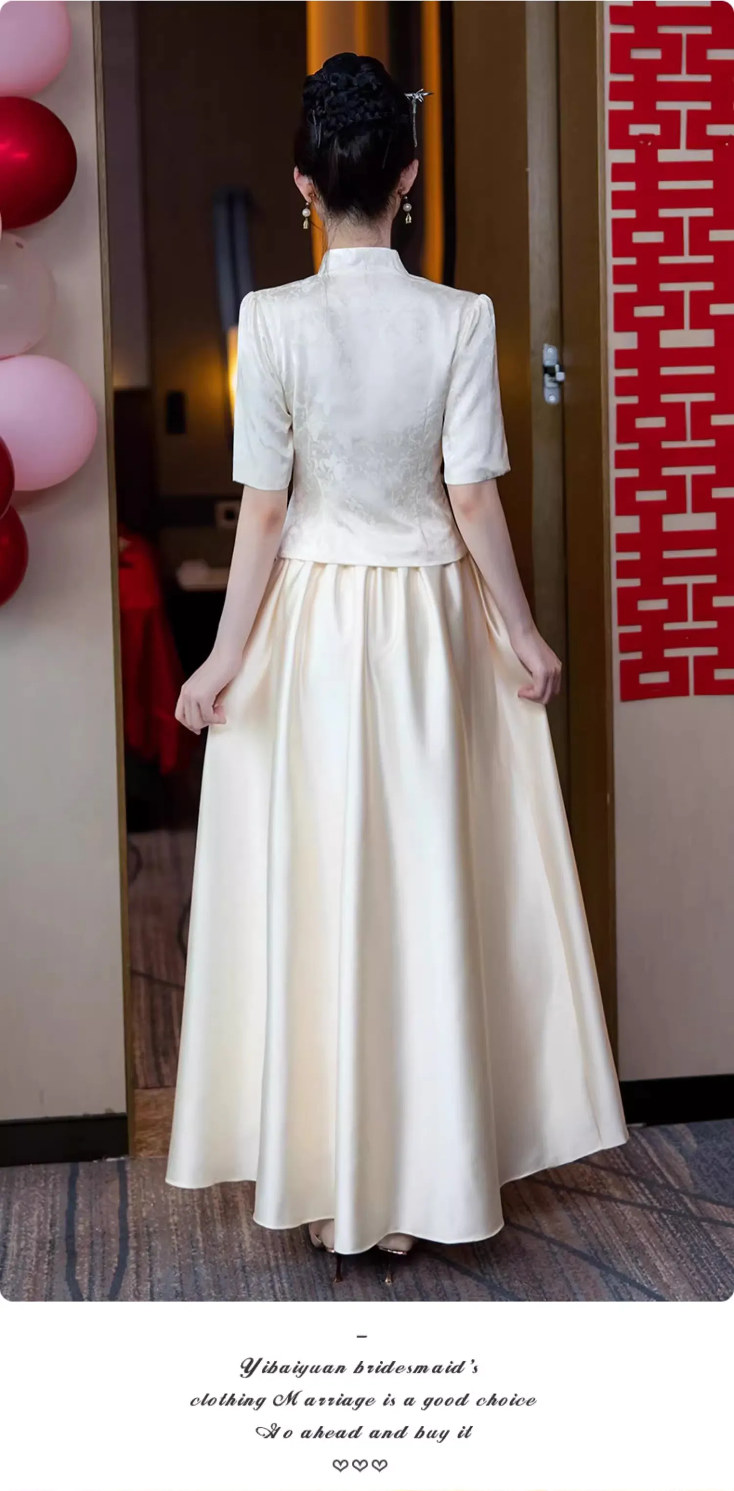 Modest-Champagne-Color-Wedding-Junior-Bridesmaid-Dress-with-Sleeves19