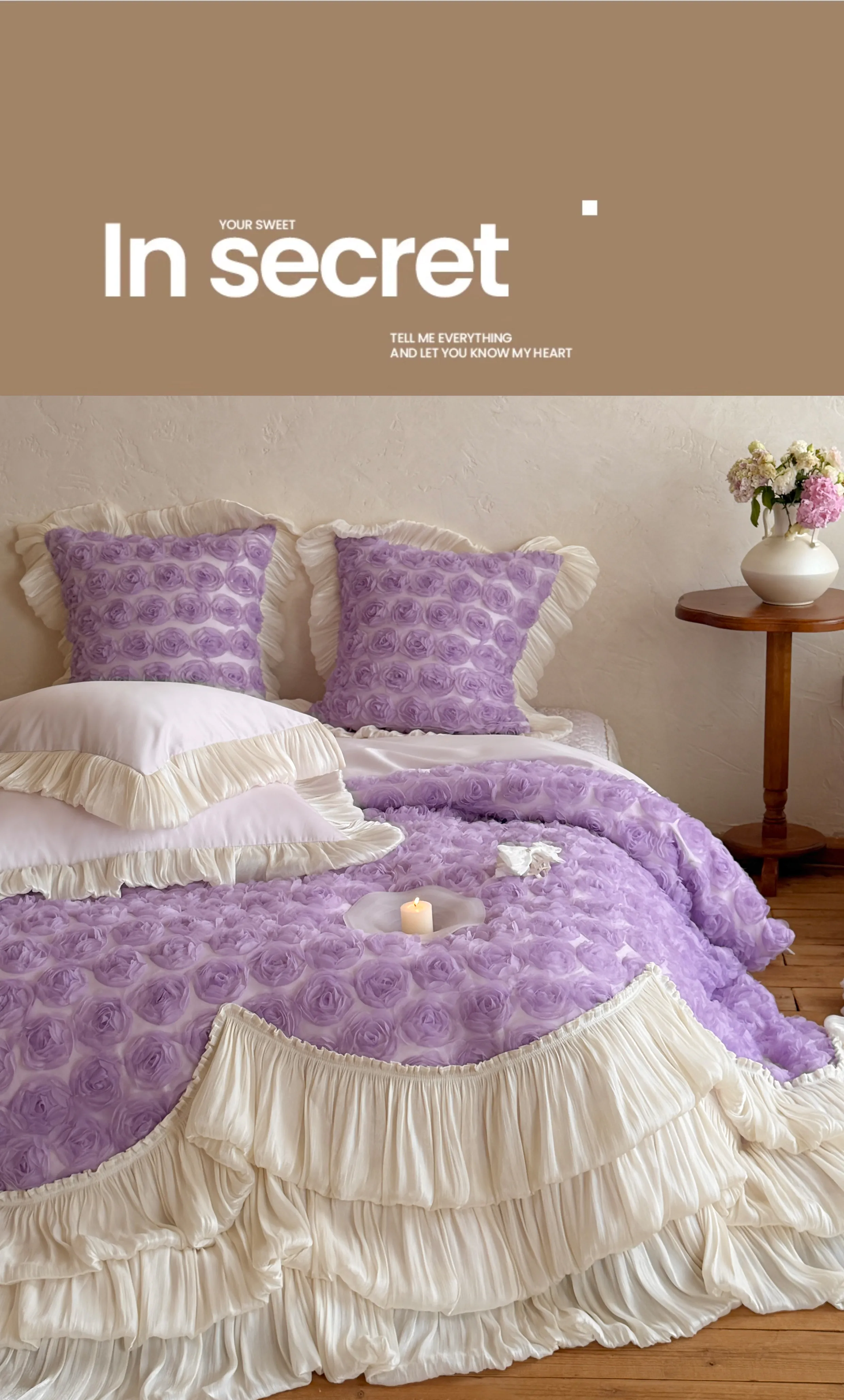 Romantic-100S-Cotton-3D-Rose-Floral-Layered-Ruffle-Bedspread-Set14