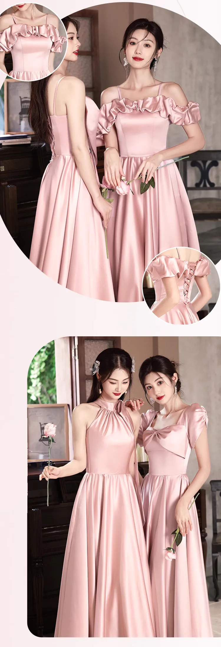 Simple-Pink-Satin-Bridesmaid-Dress-Wedding-Guest-Cocktail-Party-Gown13