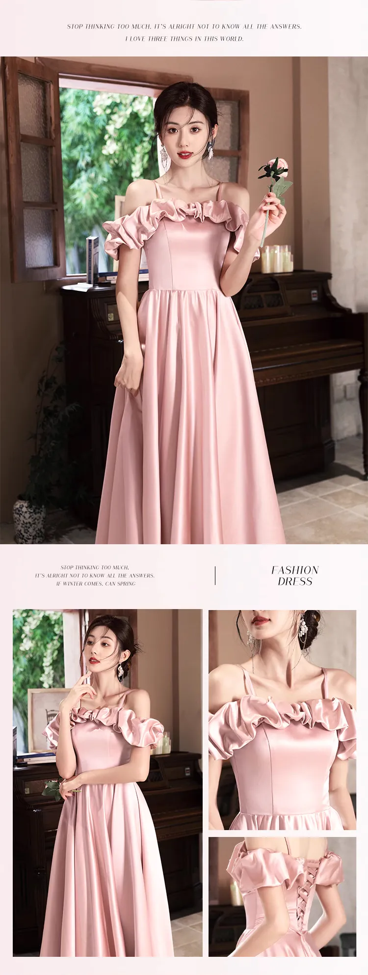 Simple-Pink-Satin-Bridesmaid-Dress-Wedding-Guest-Cocktail-Party-Gown16