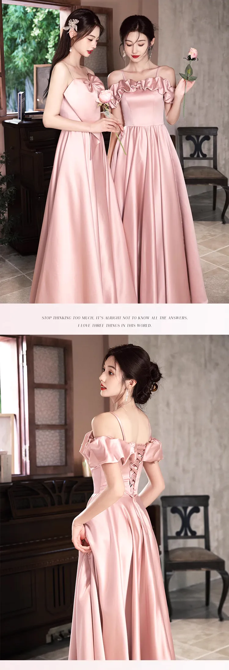 Simple-Pink-Satin-Bridesmaid-Dress-Wedding-Guest-Cocktail-Party-Gown17