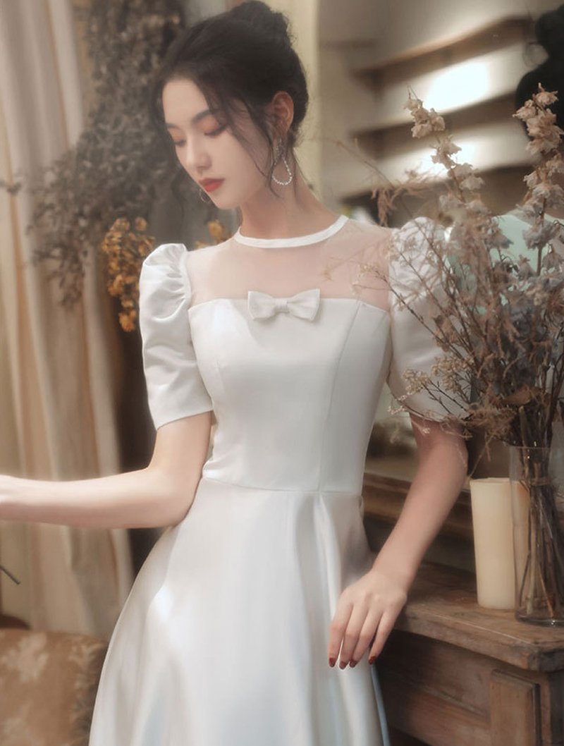 Simple White Satin Maxi Evening Long Prom Dress04