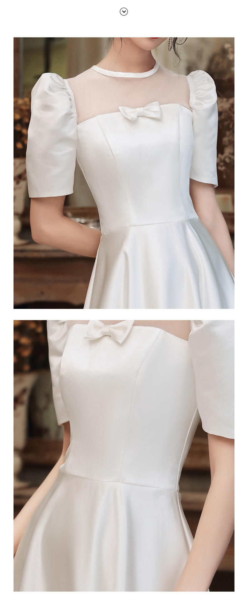 Simple White Satin Maxi Evening Long Prom Dress09