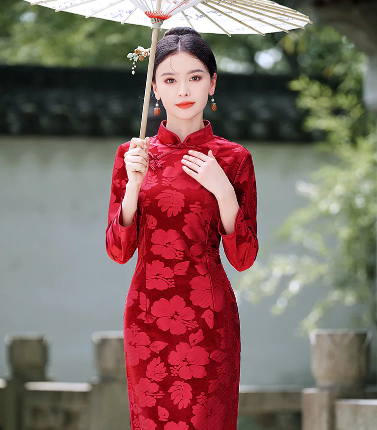 Stylish-Velvet-Mandarin-Collar-Long-Sleeve-Casual-Qipao-Dress09