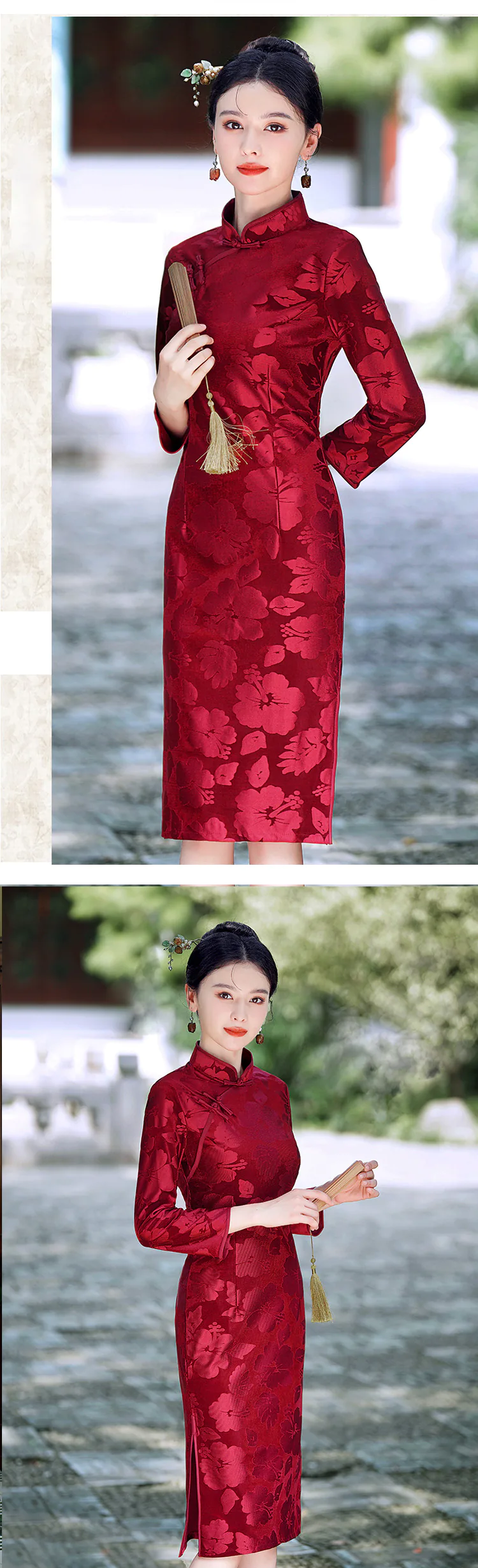 Stylish-Velvet-Mandarin-Collar-Long-Sleeve-Casual-Qipao-Dress14