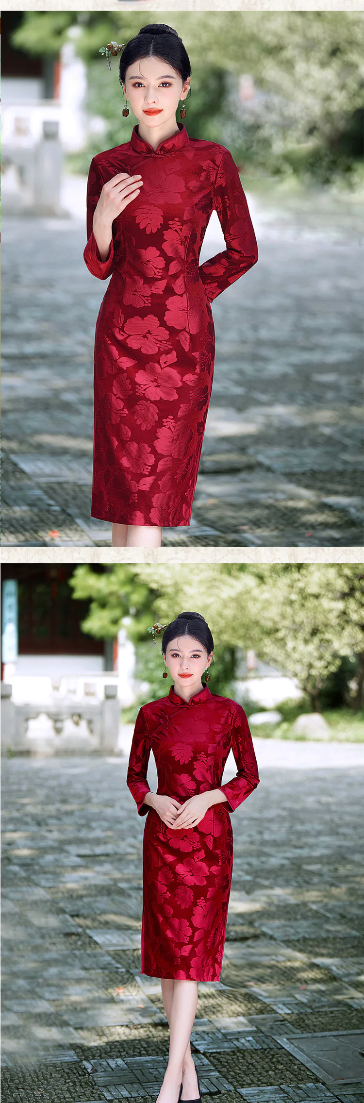 Stylish-Velvet-Mandarin-Collar-Long-Sleeve-Casual-Qipao-Dress15