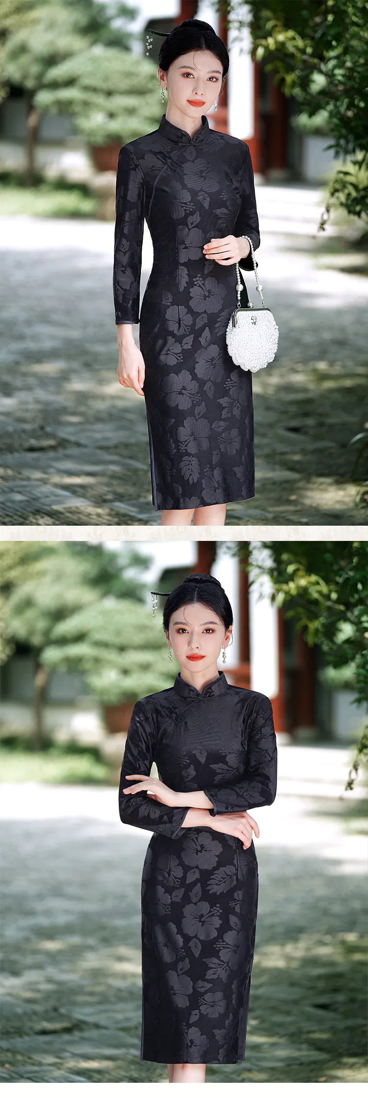 Stylish-Velvet-Mandarin-Collar-Long-Sleeve-Casual-Qipao-Dress18