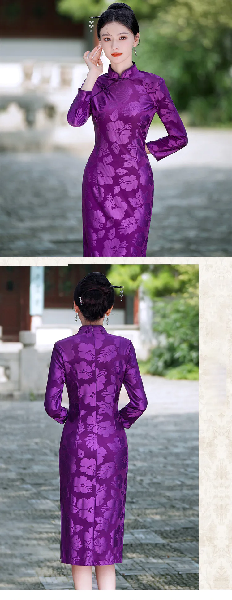 Stylish-Velvet-Mandarin-Collar-Long-Sleeve-Casual-Qipao-Dress19