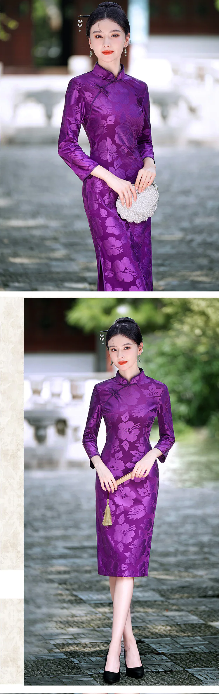 Stylish-Velvet-Mandarin-Collar-Long-Sleeve-Casual-Qipao-Dress20
