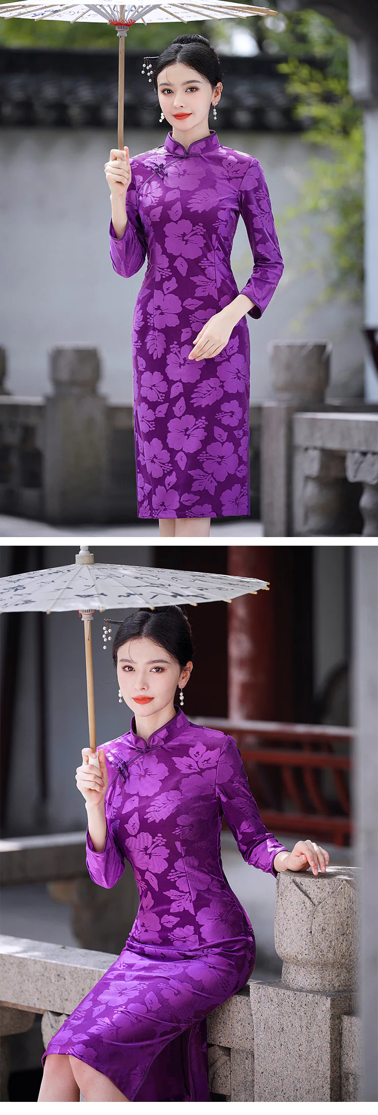 Stylish-Velvet-Mandarin-Collar-Long-Sleeve-Casual-Qipao-Dress21