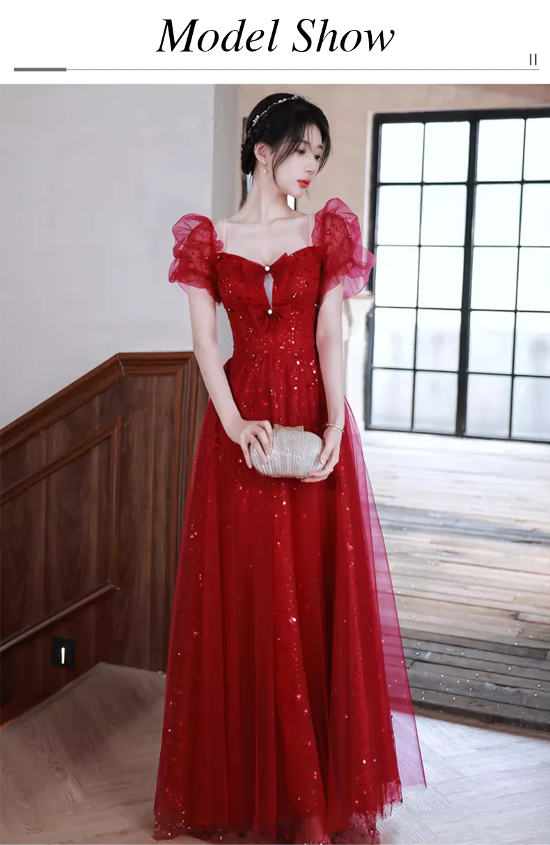 Sweet-Princess-Hepburn-Style-Square-Neck-with-Bow-Evening-Prom-Dress11