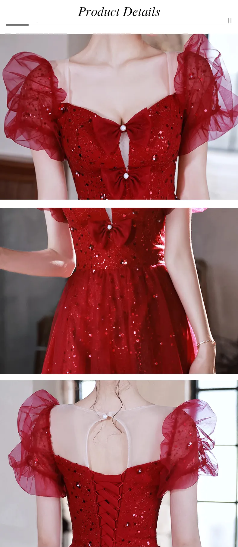 Sweet-Princess-Hepburn-Style-Square-Neck-with-Bow-Evening-Prom-Dress16